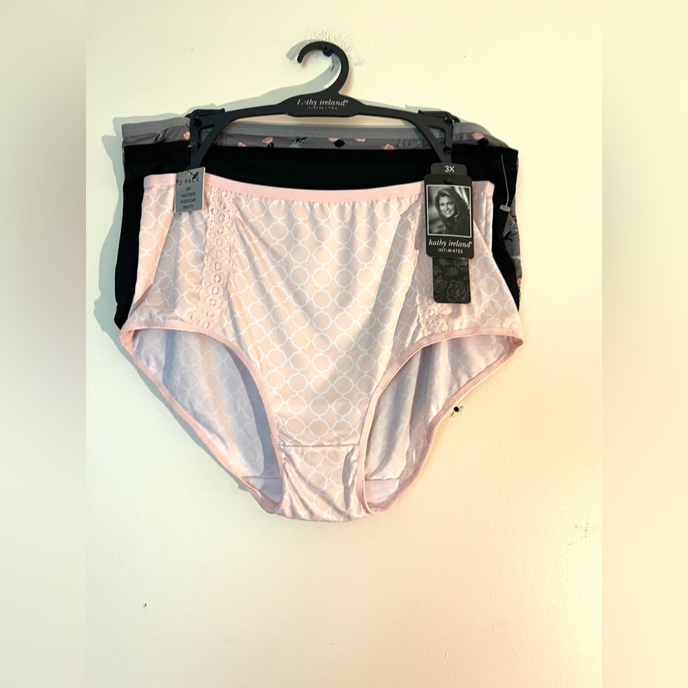 NWT Kathy Ireland intimates 3 pack panties size 3x
